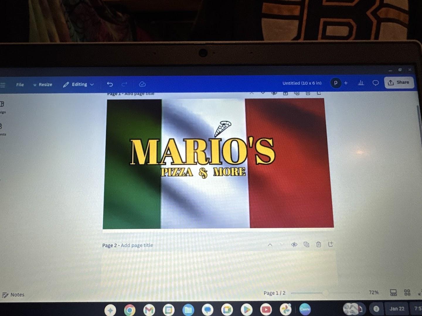 Mario's pizza and more